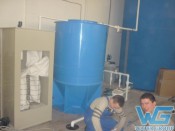 Монтаж оборудования из пластика для системы очистки воды